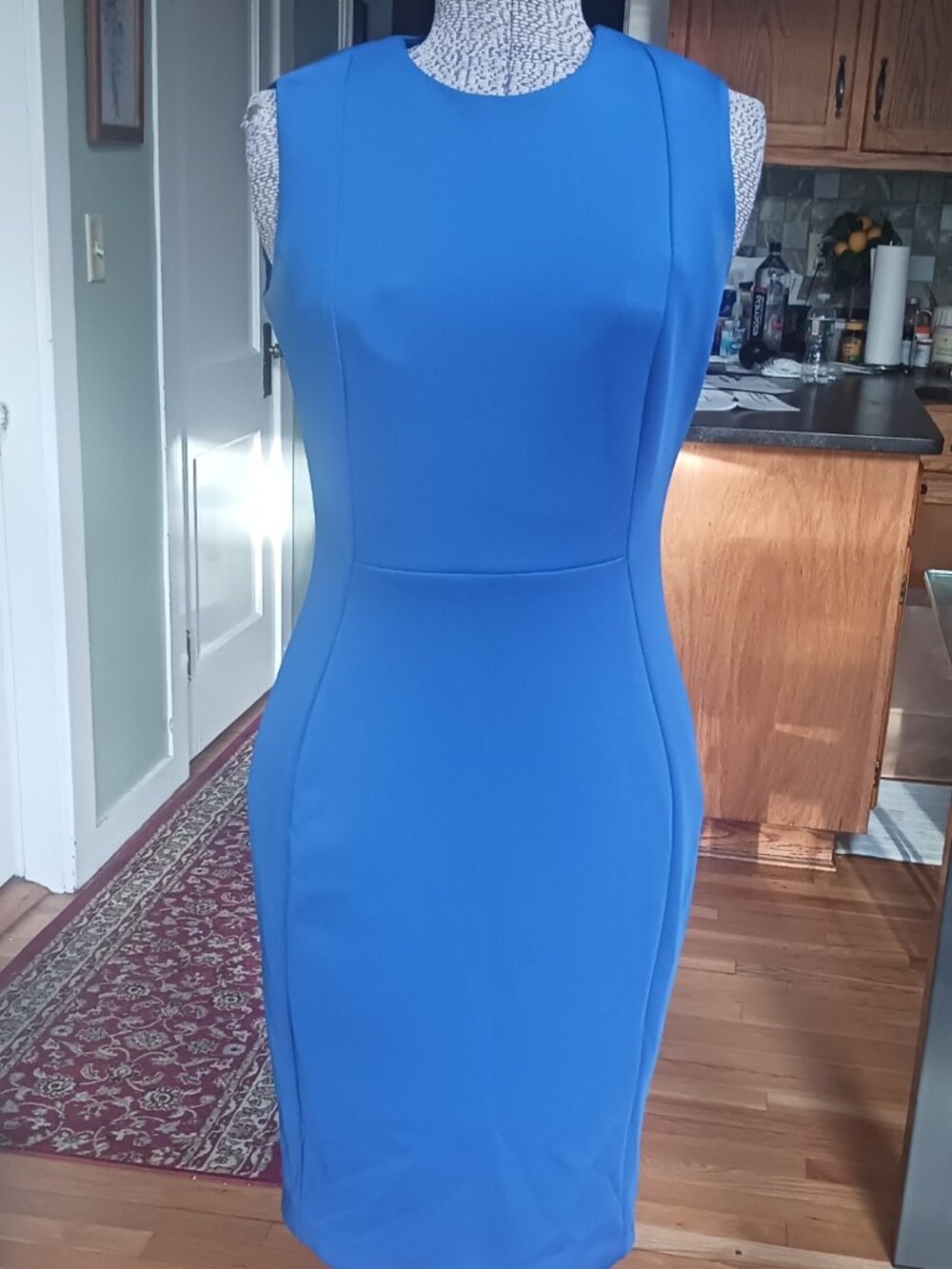 Calvin Klein Royal Blue Sleeveless Sheath Dress